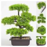 Artificial Plants Pine Bonsai Small Tree Pot...