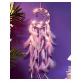 Moon Dream Catcher Feather Wind Chimes...