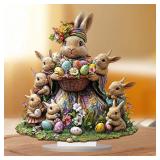 Easter bunny and bunny house tabletop...