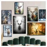 Lovely Wild Animal Deer Poster Prints Cute...