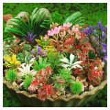 45pcs Mixed Shrubs Bush Model, Miniature...