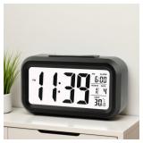 Digital LCD Alarm Clock with Calendar Thermometer