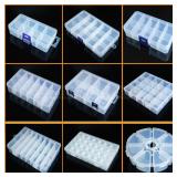Transparent Plastic box Screw Compartment Box...