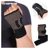 1pc Copper Fiber Compression Gloves Sports...