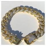 Fashion Jewelry Rhinestone Bracelet Hiphop...