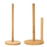 Kitchen Wooden Roll Paper Towel Holder Bathroom...