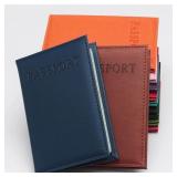 1 PC Fashion New PU Women Passport Holder Case...