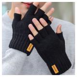 Fashion Winter Autumn Knitted gloves Warm Plush...