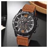 Top Brand Watch For Men Fashion Watches Leather...
