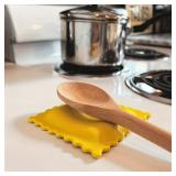 1pc Cartoon Biscuit-Shaped Soup Spoon Rest -...