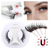 1 Pair Magnetic Eyelashes Set Reusable Easy to...