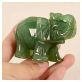 Hand Carved Natural Green Aventurine Jade...