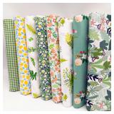 8PCS 20x 25cm Squares Cotton Craft Fabric...