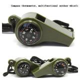 Outdoor Whistle Plastic Multifunctional 3-in-1...
