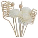 9PCS Artificial Flower Rattan Reed Fragrance...