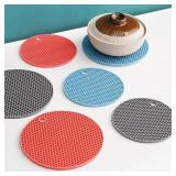 Round Heat Resistant Silicone Mat Drink Cup...