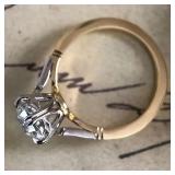 Huitan Understated Round Cubic Zirconia Rings...