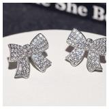Huitan Aesthetic Women Stud Earrings Full...