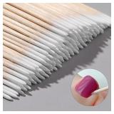 100/300/500 Nails Wooden Tip Cotton Stick Buds...