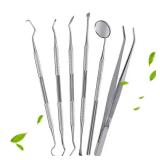 Stainless Steel Dentist Oral Tools Cleaning...