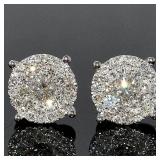 Huitan Modern Women's Stud Earrings Simple...