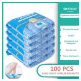 1Pack/100 Pcs Portable Waterproof Boot Covers...