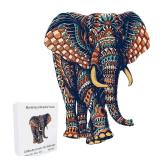 Unique Elephant Wooden Puzzle, Adult Stress...