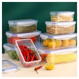 Sealed rectangular refrigerator storage box...