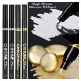 5/1pcs Chrome Pen Marker Mirror Waterproof...