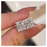 Huitan Simple Cubic Zirconia Stud Earrings for...