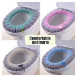 1 Pack Stitched Color Portable Knitted Toilet...