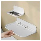 1pc Foldable Wall-mounted Shelf, For Bathroom,...