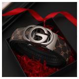 Men belt Genuine Leather Belt Metal Alloy...