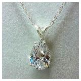 Huitan Water Drop Cubic Zirconia Crystal...