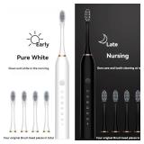 Electric Ultrasonic Toothbrush Six Speed Mode...