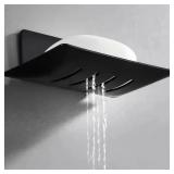 1pc Black Carbon Steel Soap Box Non Perforated...