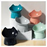 1pc WhiskerWare Elevated Cat Bowl, Anti-Tip...