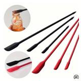 3-Piece Mini Silicone Spatula Set - Heat...
