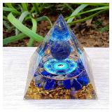 1Pc Orgone Pyramid, Natural lapis lazuli...