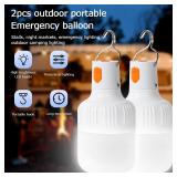2pcs Rechargeable LED Indoor Outdoor Emergency...