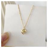 Simple Love Pendant Clavicle Chain Necklace...