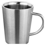 300ml Mug 304 Stainless Steel Double Layer Mug...