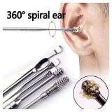 Effective 6Pcs Earwax Cleaning Tool with Spiral...