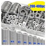 200/400pcs Stainless Steel Flat Washers Set...