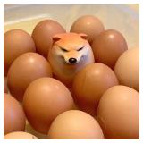 Creative Shiba Inu Realistic Egg Shape PVC Desk...