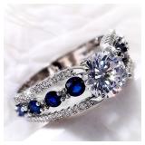 Huitan Special-interest Wedding Rings Women...
