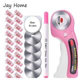 45mm Rotary Cutter with 5pcs Replacement Blades...