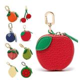 Cute Fruit Shape Leather Coin Purse Mini Zipper...
