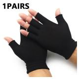 1 Pair of Black Wear-resistant Work Gloves for...
