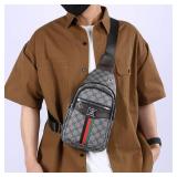 2025Men's Casual Messenger Bag Multi-Pocket...
